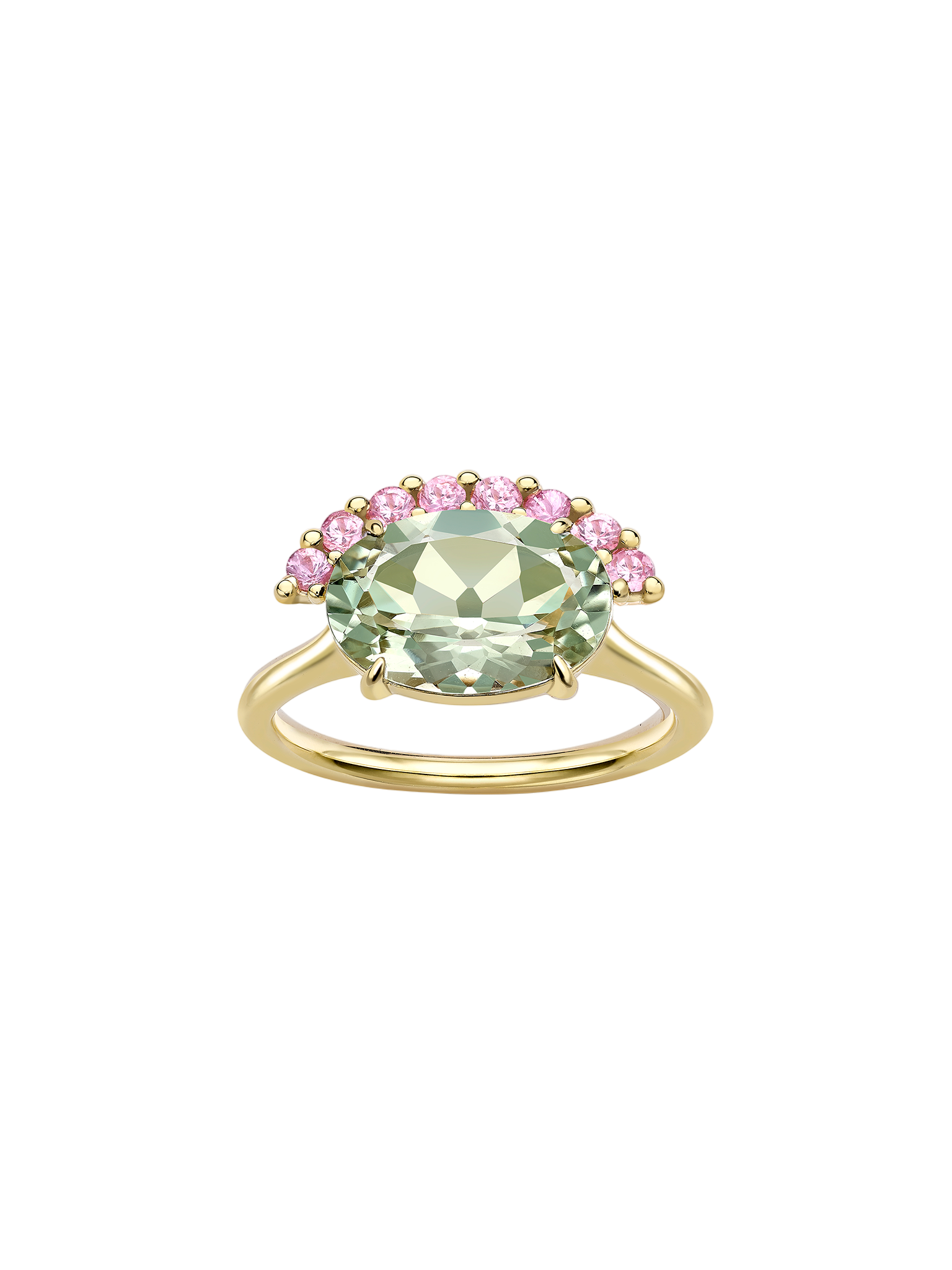 Libby green amethyst cocktail ring